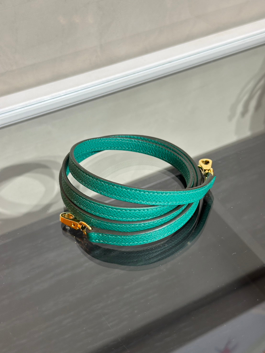 HERMES Mini Kelly ll - Vert Vertigo U4 絲絨綠金 Z