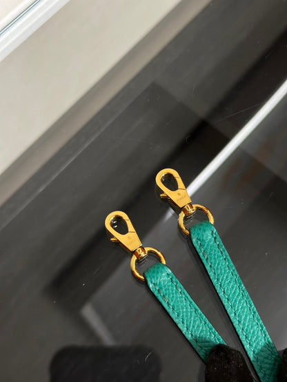 HERMES Mini Kelly ll - Vert Vertigo U4 絲絨綠金 Z