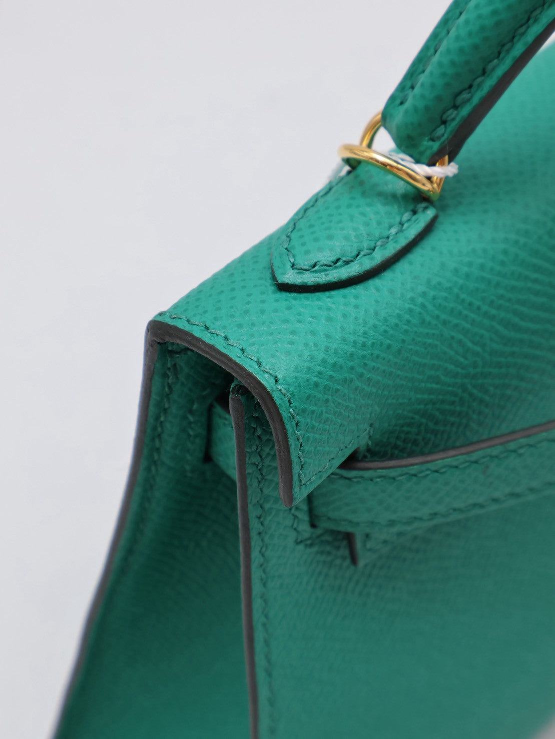 HERMES Mini Kelly ll - Vert Vertigo U4 絲絨綠金 Z