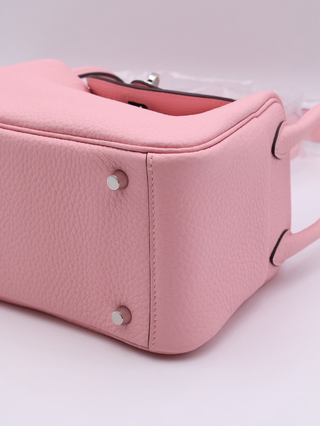 HERMES Mini Lindy ll - Rose Sakure 3Q 櫻花粉銀 K