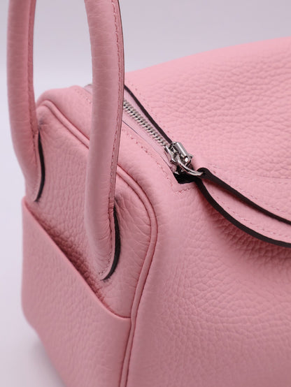 HERMES Mini Lindy ll - Rose Sakure 3Q 櫻花粉銀 K