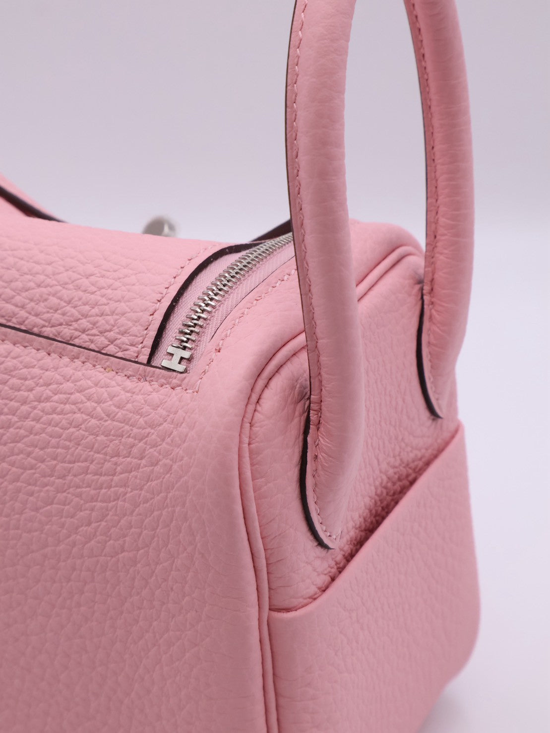 HERMES Mini Lindy ll - Rose Sakure 3Q 櫻花粉銀 K