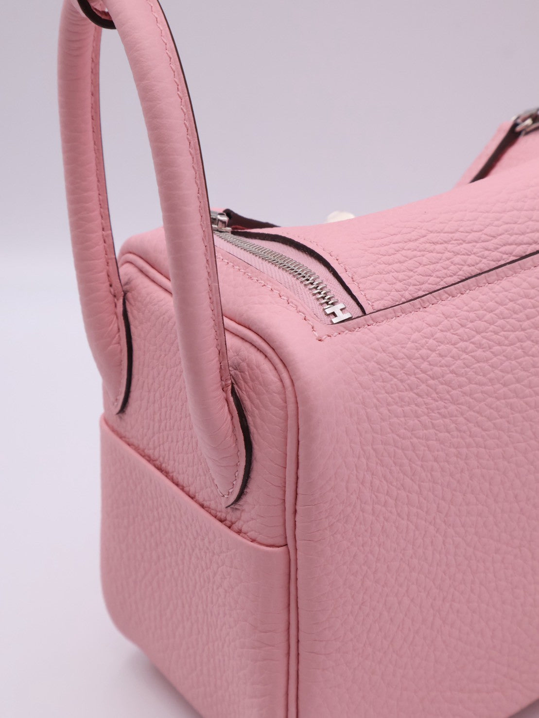 HERMES Mini Lindy ll - Rose Sakure 3Q 櫻花粉銀 K