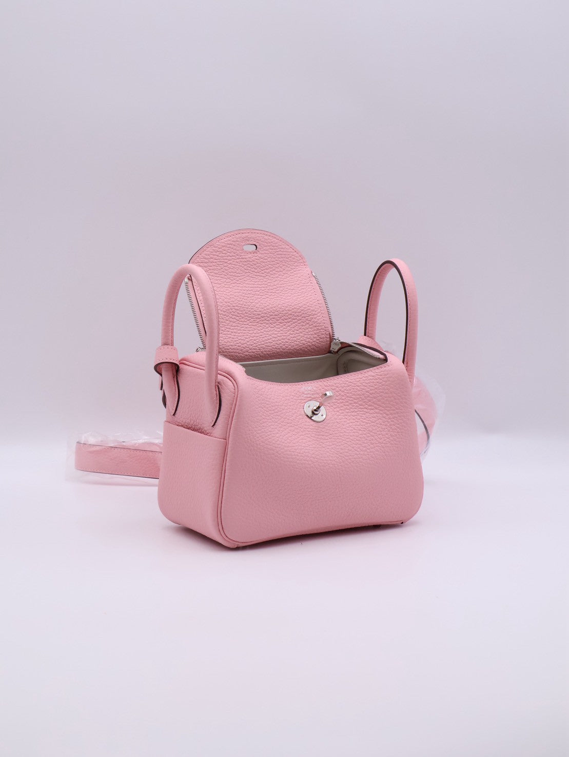 HERMES Mini Lindy ll - Rose Sakure 3Q 櫻花粉銀 K