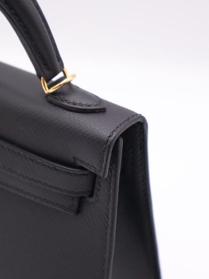 HERMES Mini Kelly ll - Noir 89 黑金 B