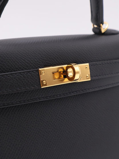 HERMES Mini Kelly ll - Noir 89 黑金 B