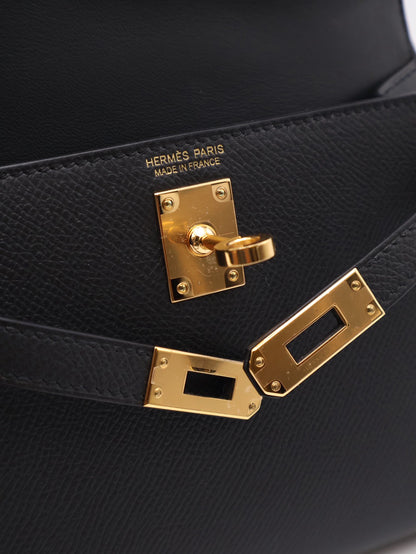 HERMES Mini Kelly ll - Noir 89 黑金 B