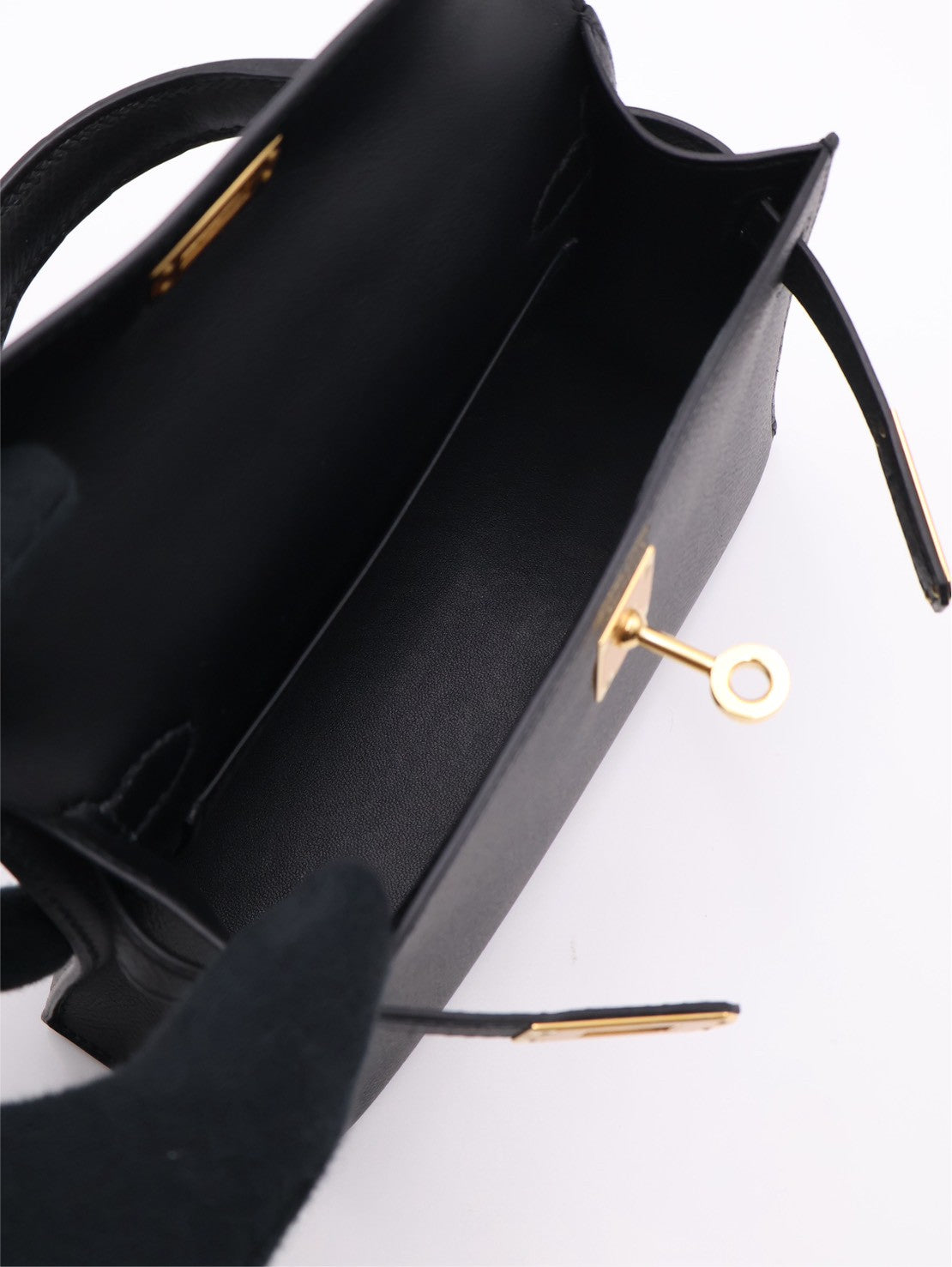 HERMES Mini Kelly ll - Noir 89 黑金 B