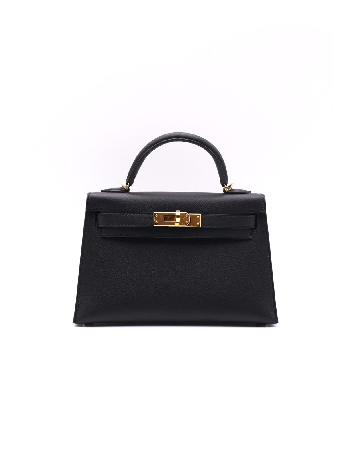 HERMES Mini Kelly ll - Noir 89 黑金 B