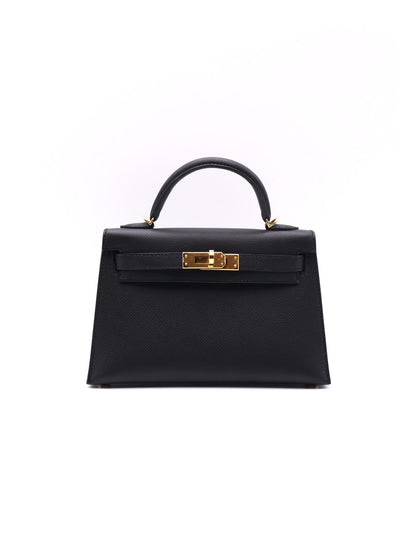 HERMES Mini Kelly ll - Noir 89 黑金 B