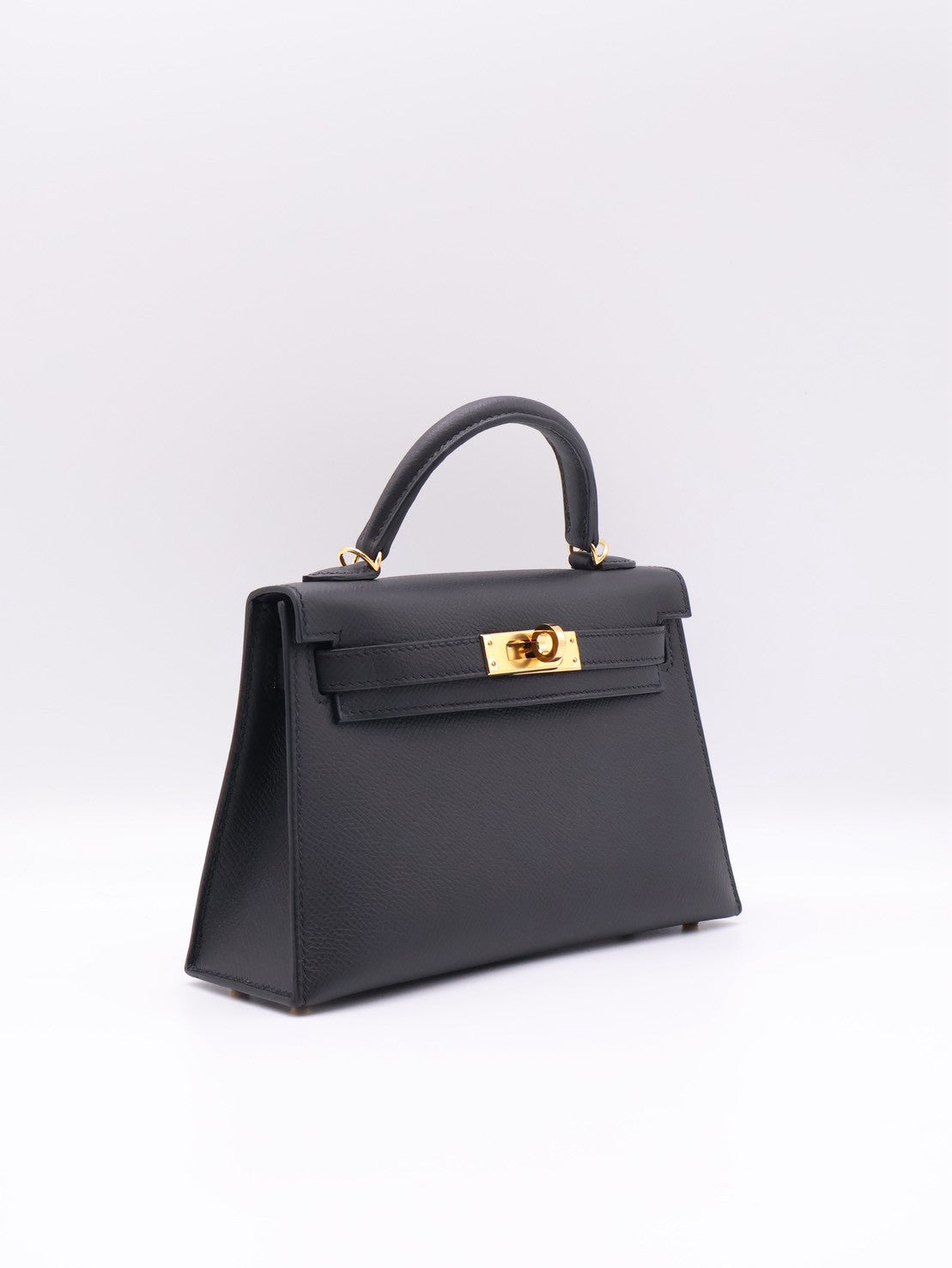 HERMES Mini Kelly ll - Noir 89 黑金 B