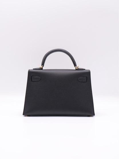 HERMES Mini Kelly ll - Noir 89 黑金 B