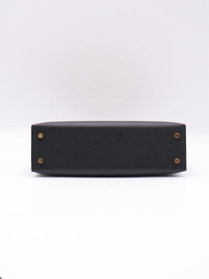 HERMES Mini Kelly ll - Noir 89 黑金 B