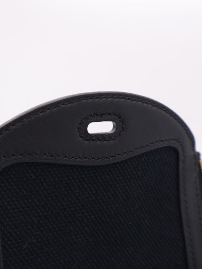 HERMES Mini Lindy ll - Noir 89 帆布黑金 G