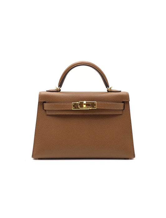 HERMES Mini Kelly ll - Teddy 3G 栗子金 Z