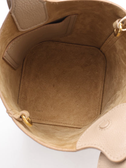 LOEWE Mini Pebble Bucket水桶包 - 沙色