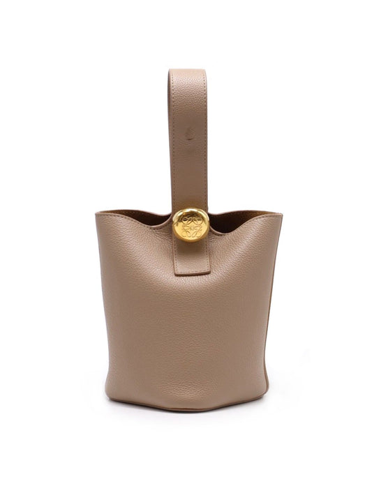 LOEWE Mini Pebble Bucket水桶包 - 沙色