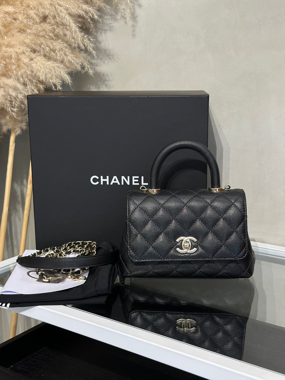 CHANEL Coco Handle - Mini黑金