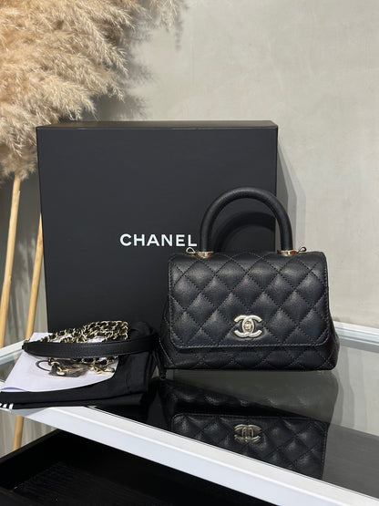 CHANEL Coco Handle - Mini黑金