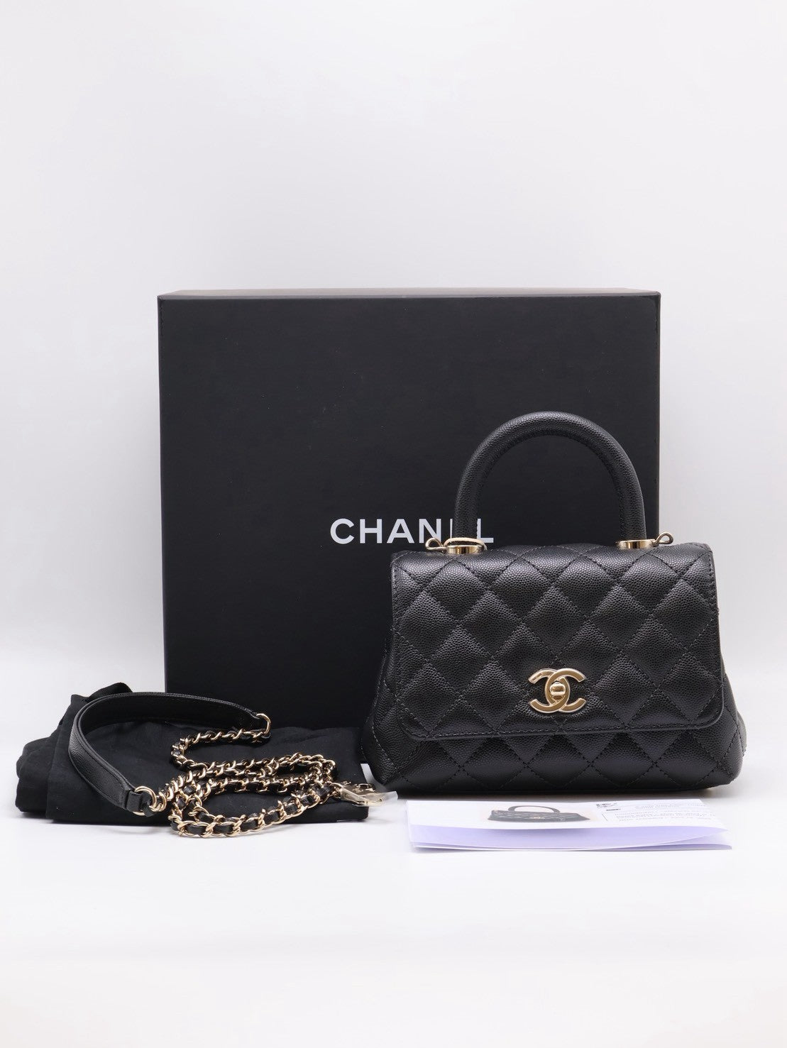 CHANEL Coco Handle - Mini黑金
