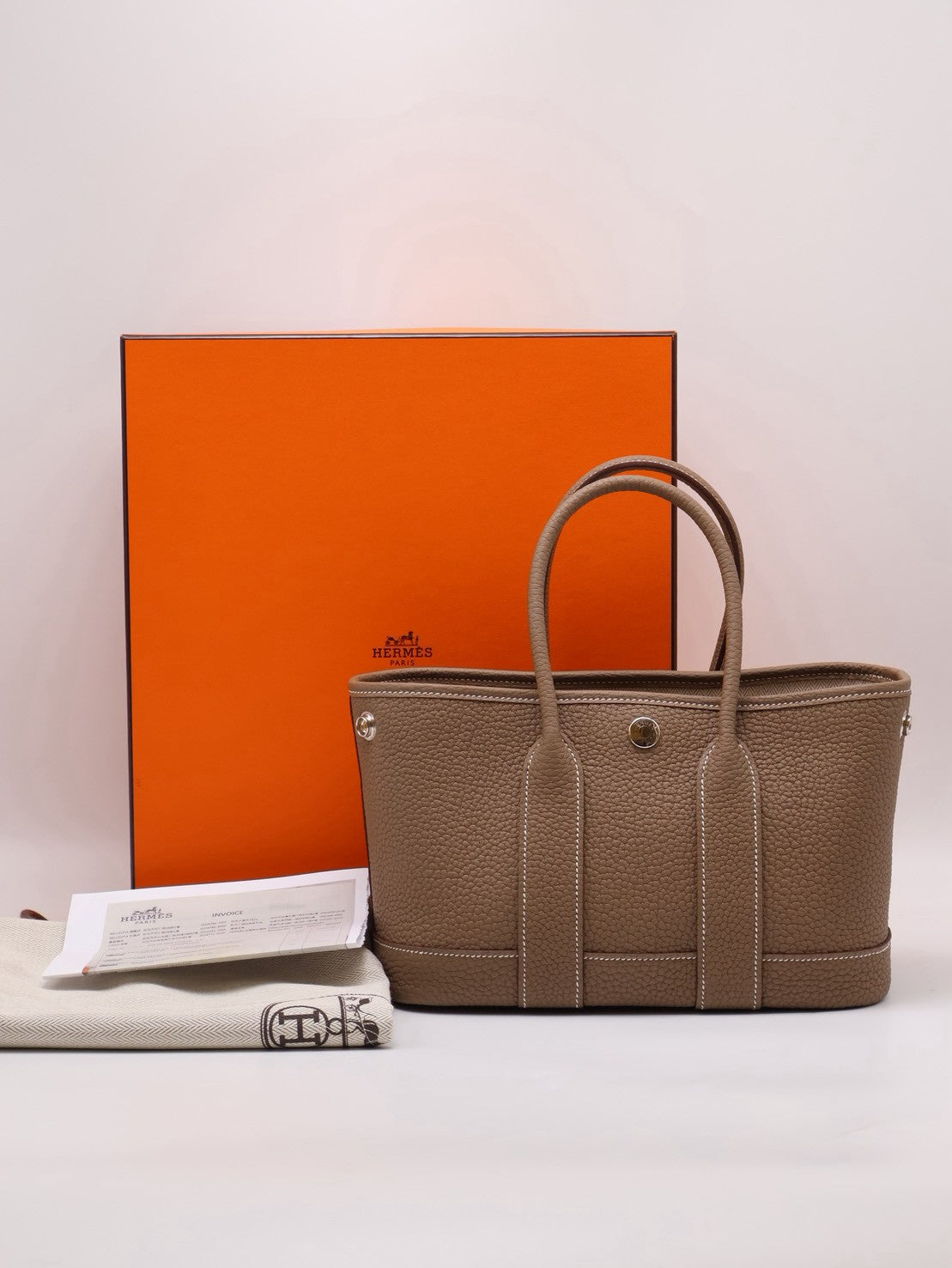 HERMES Mini Garden Party  - Etoupe 18 大象灰 G