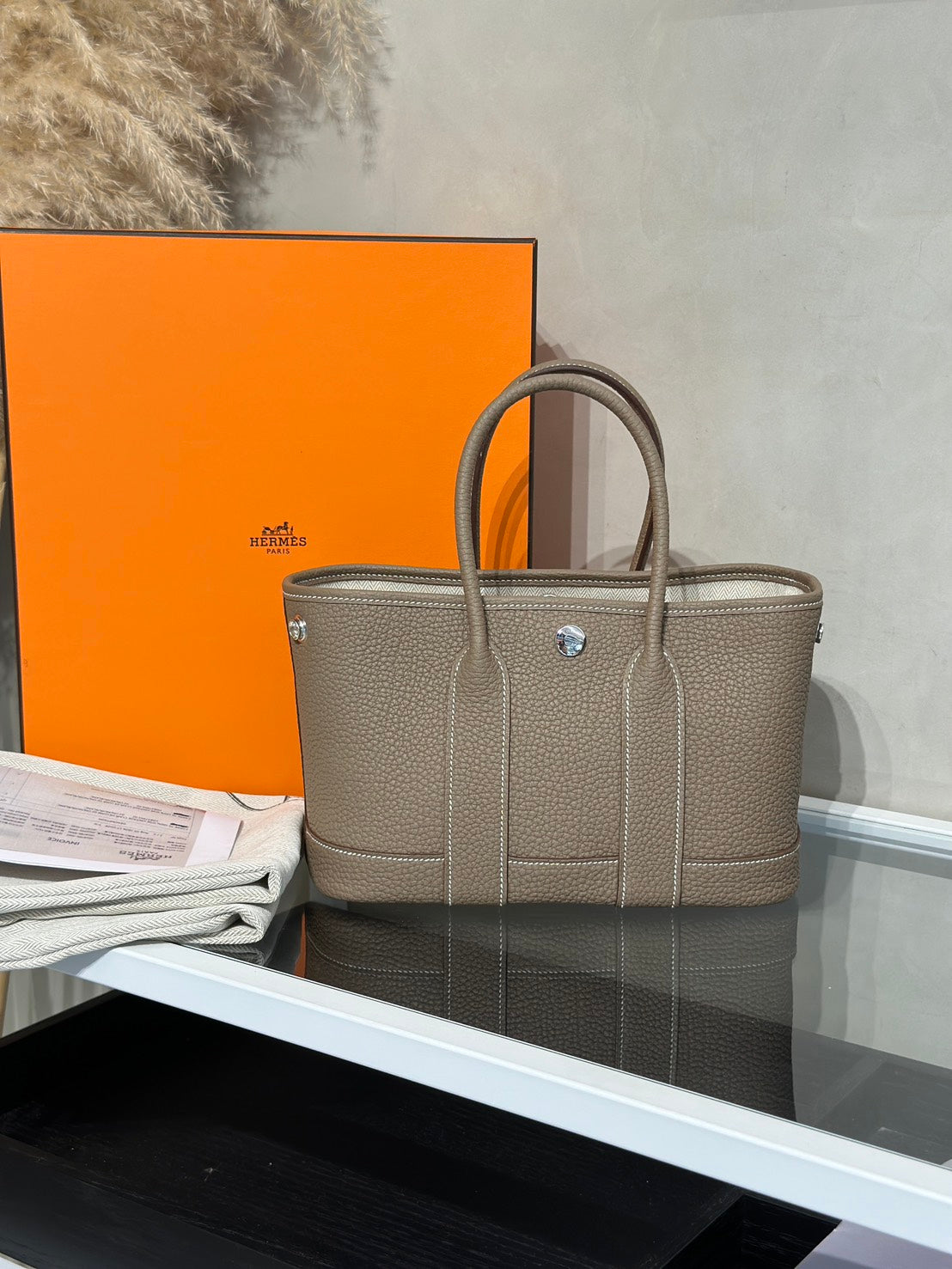 HERMES Mini Garden Party  - Etoupe 18 大象灰 G