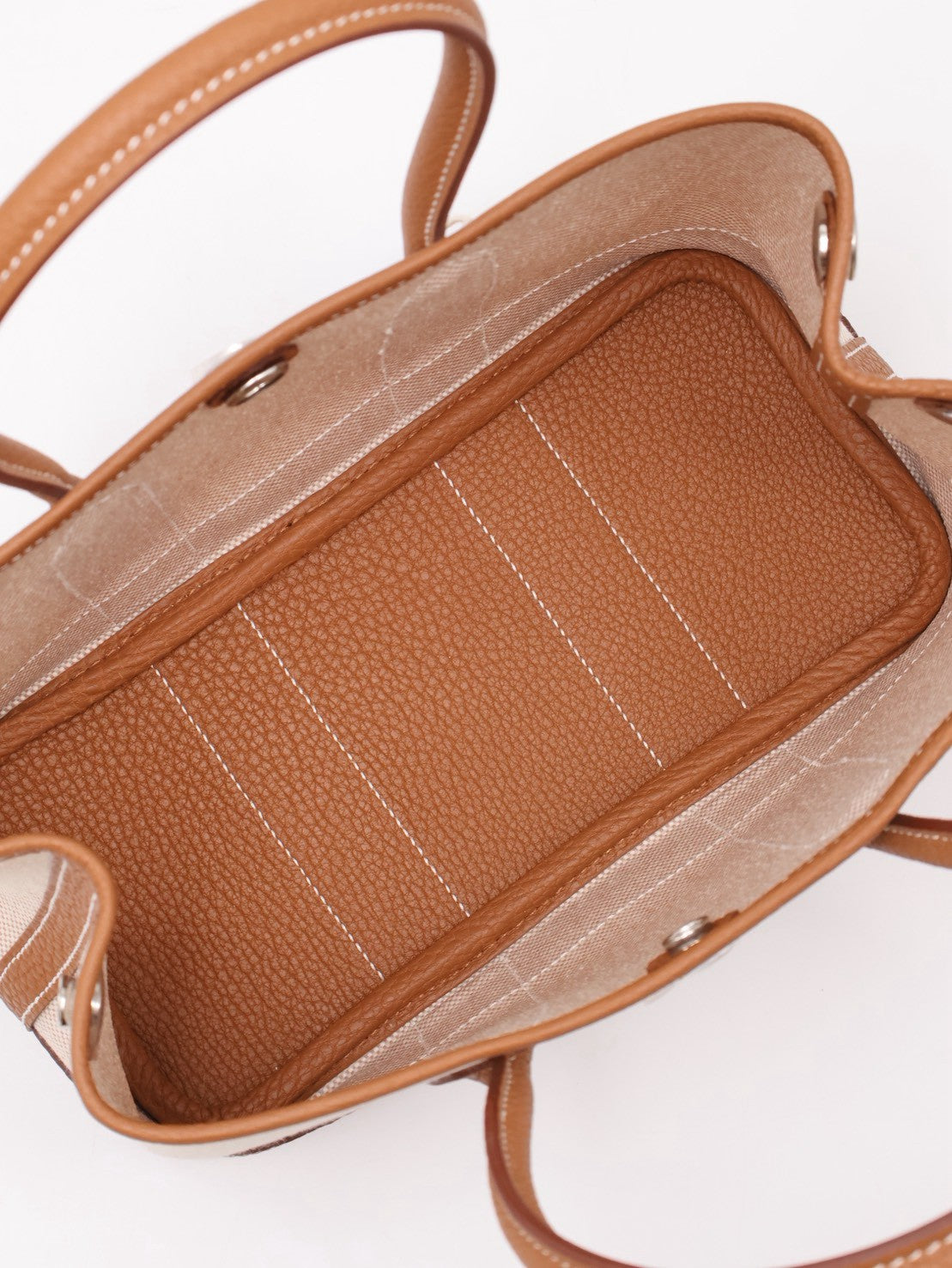 HERMES Mini Garden Party  - Gold 37 帆布金棕 G