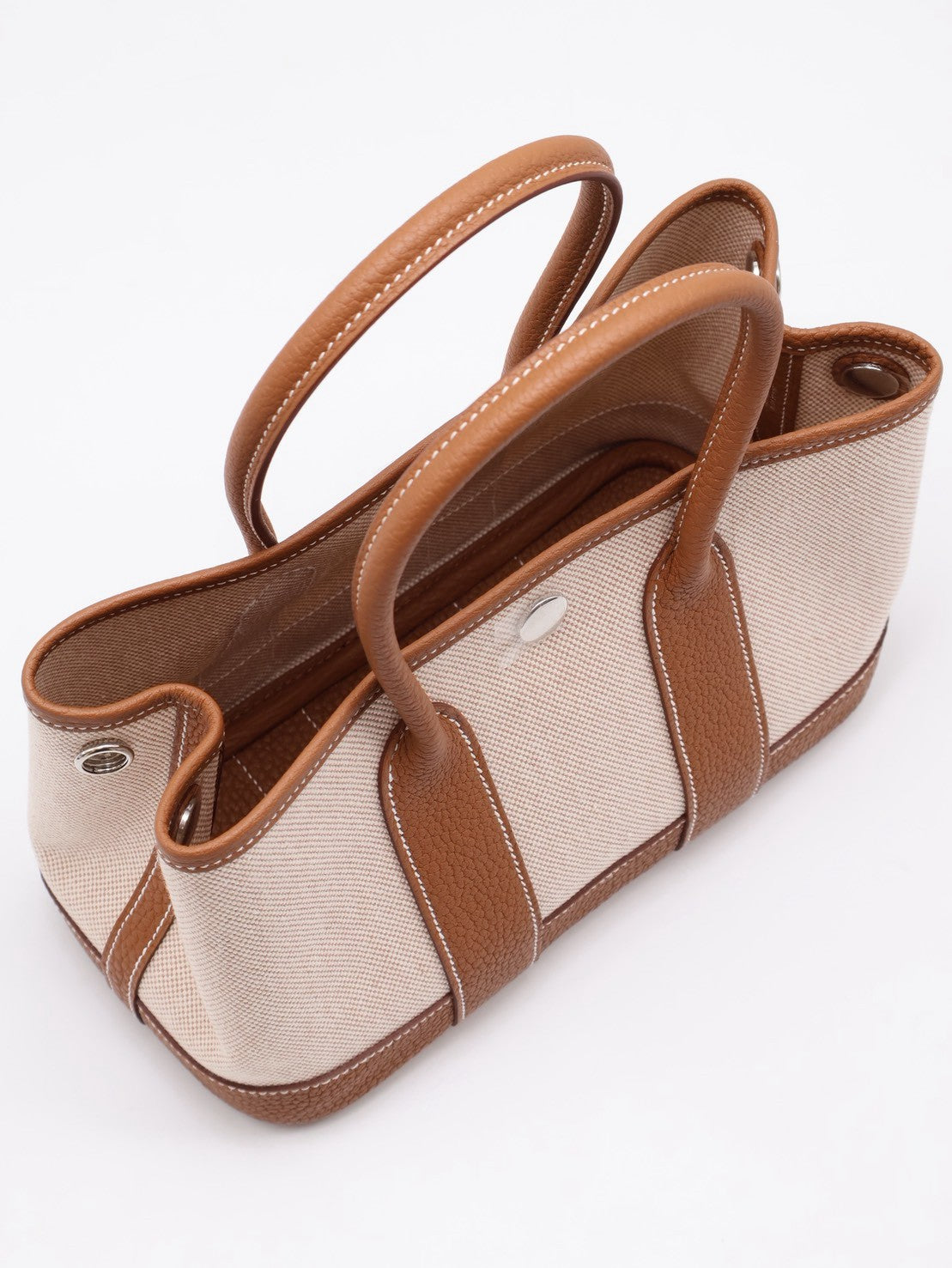 HERMES Mini Garden Party  - Gold 37 帆布金棕 G