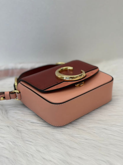 Chloe 經典 C Bag - mini棗紅珊瑚粉