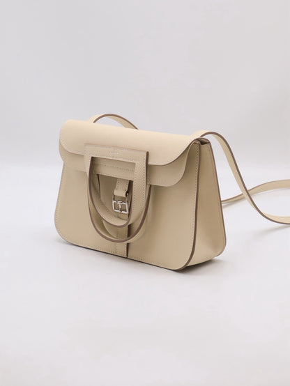HERMES Halzan Mini - Craie 10 奶昔白銀 G