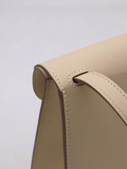HERMES Halzan Mini - Craie 10 奶昔白銀 G