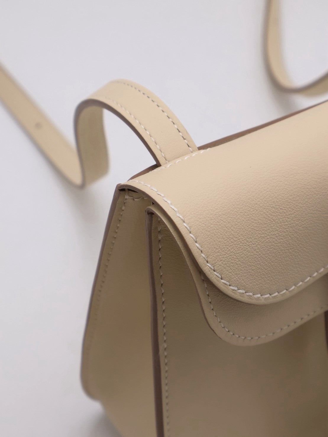 HERMES Halzan Mini - Craie 10 奶昔白銀 G