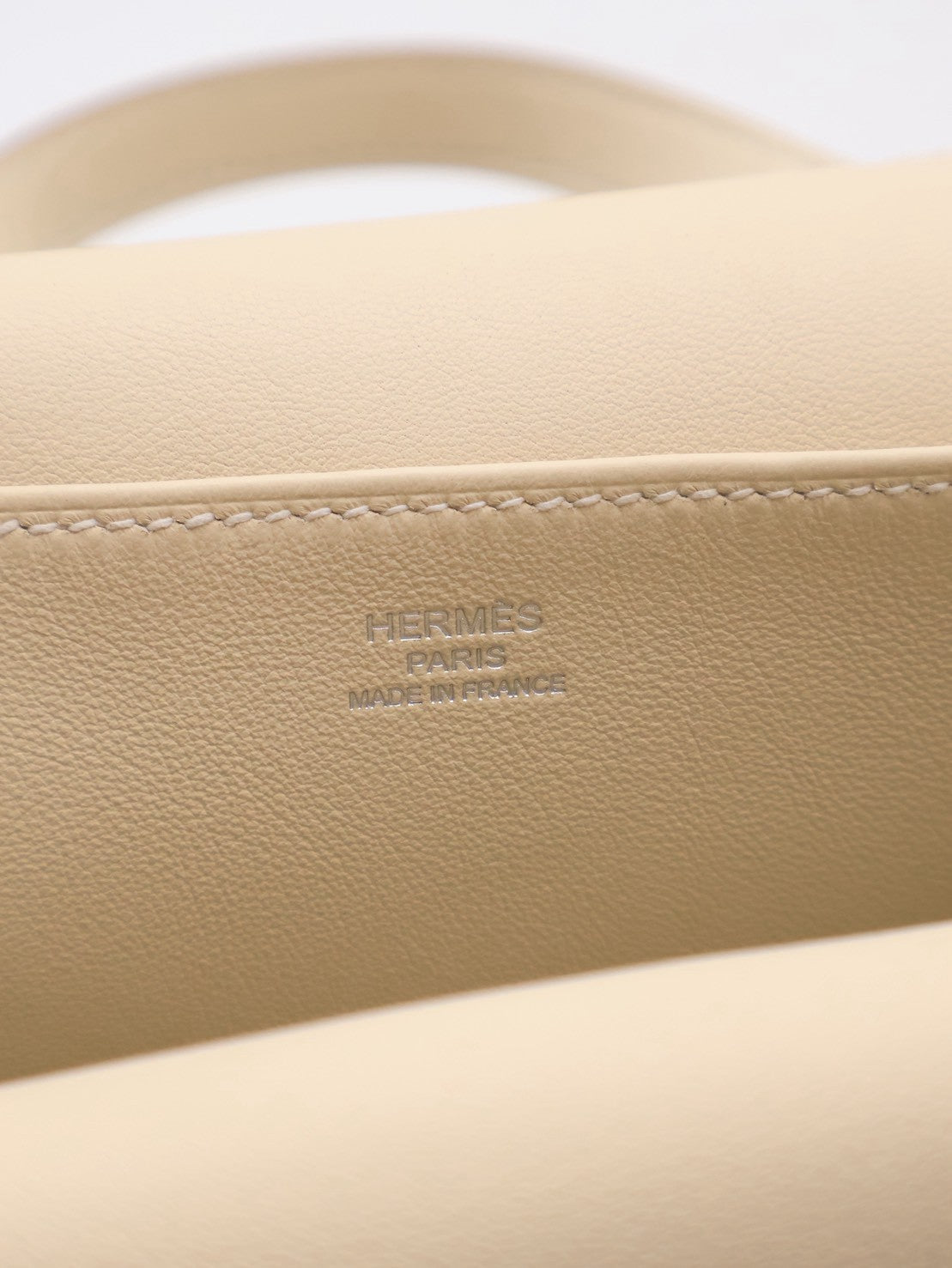 HERMES Halzan Mini - Craie 10 奶昔白銀 G