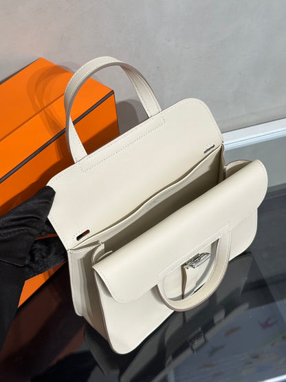 HERMES Halzan Mini - Craie 10 奶昔白銀 G