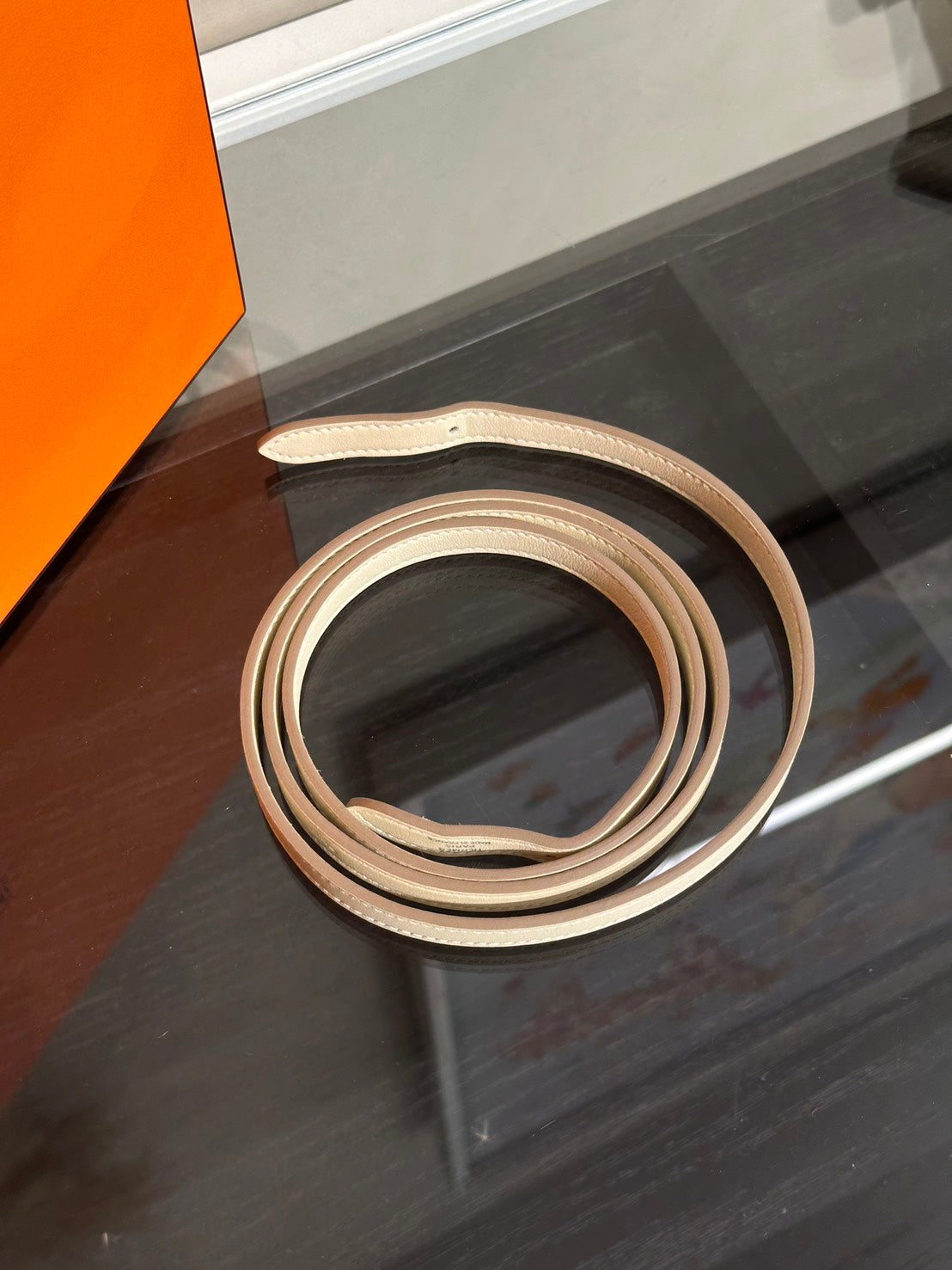HERMES Halzan Mini - Craie 10 奶昔白銀 G