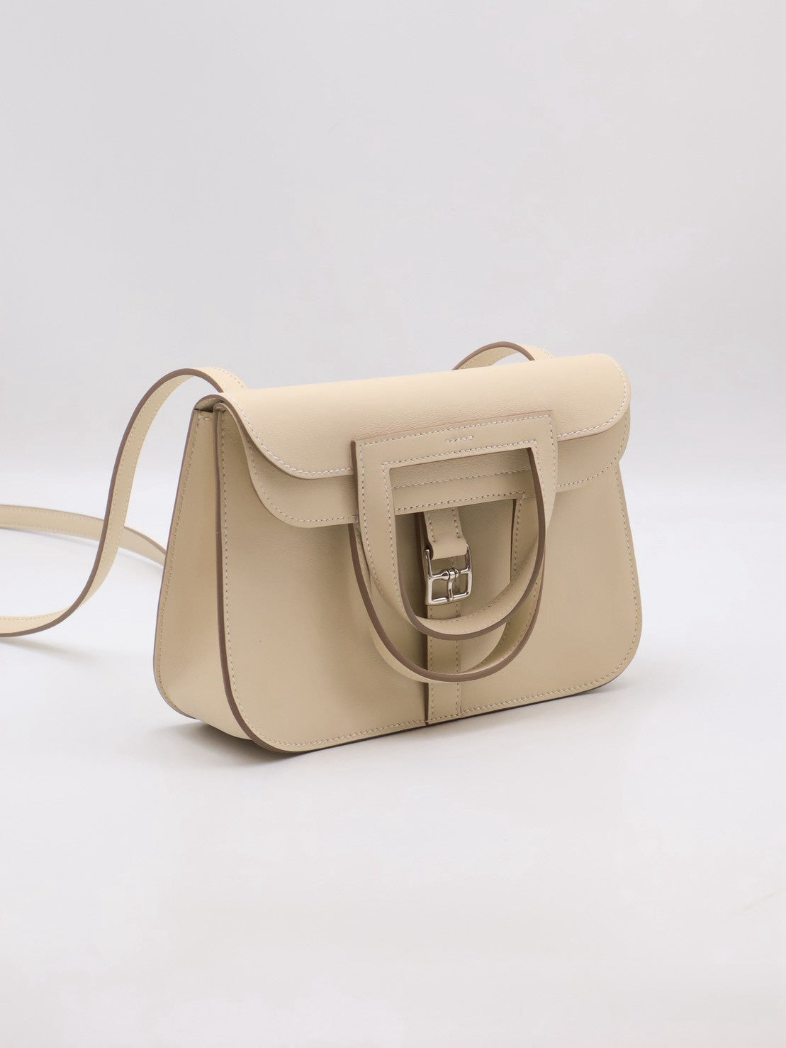HERMES Halzan Mini - Craie 10 奶昔白銀 G