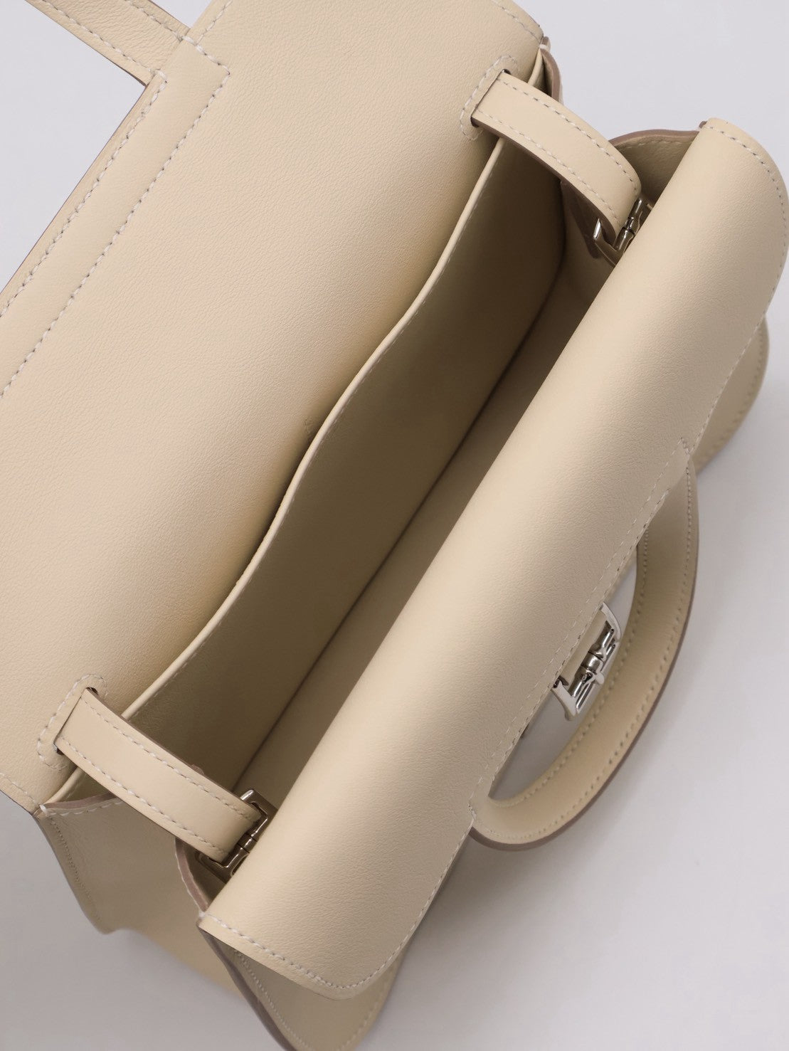 HERMES Halzan Mini - Craie 10 奶昔白銀 G