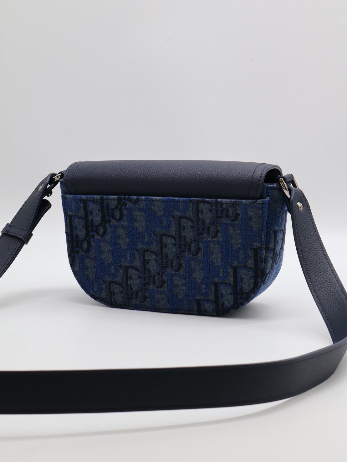 DIOR Saddle郵差馬鞍包 - Mini深藍
