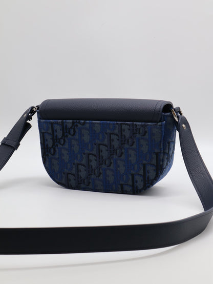 DIOR Saddle郵差馬鞍包 - Mini深藍