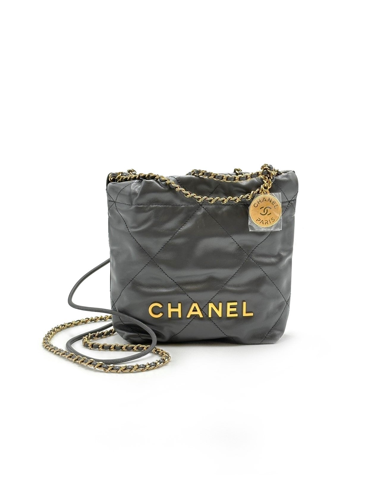 CHANEL 22 Mini bag - 石墨灰金