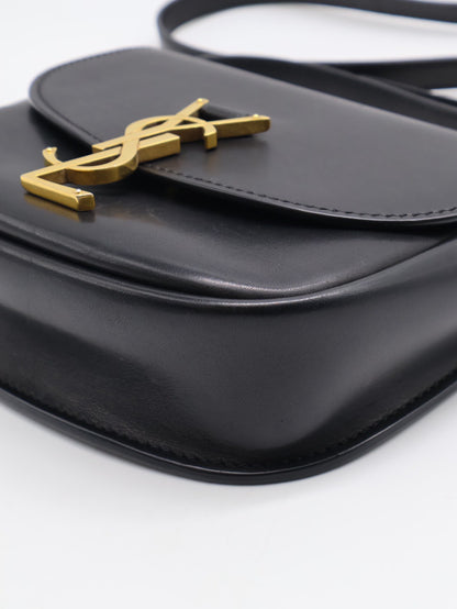 YSL Kaia馬鞍包 - Mini黑金