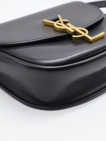YSL Kaia馬鞍包 - Mini黑金