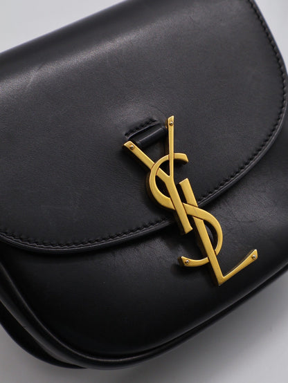YSL Kaia馬鞍包 - Mini黑金