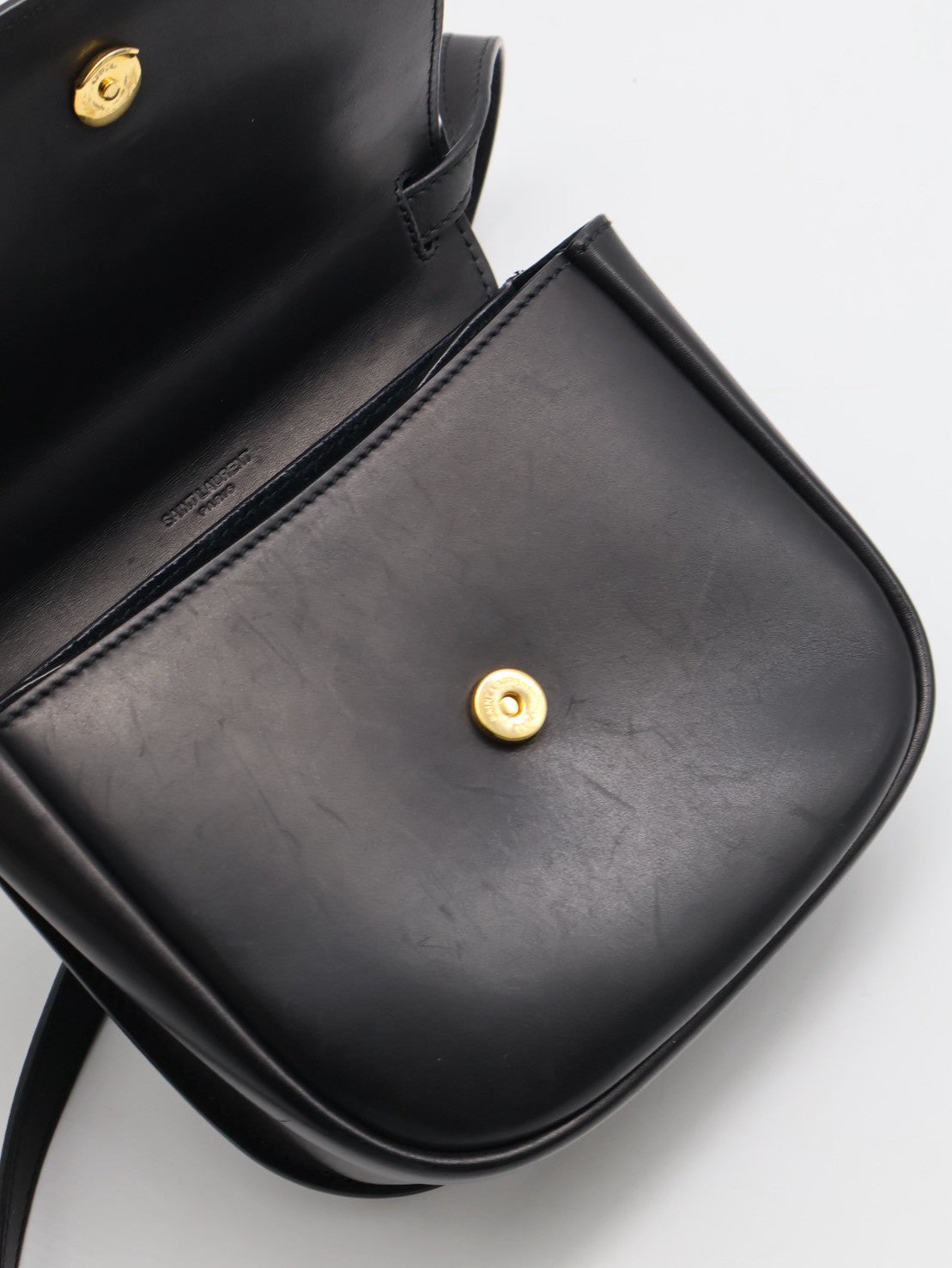 YSL Kaia馬鞍包 - Mini黑金