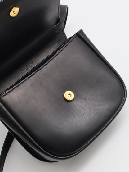 YSL Kaia馬鞍包 - Mini黑金
