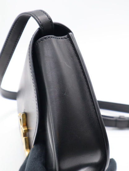 YSL Kaia馬鞍包 - Mini黑金