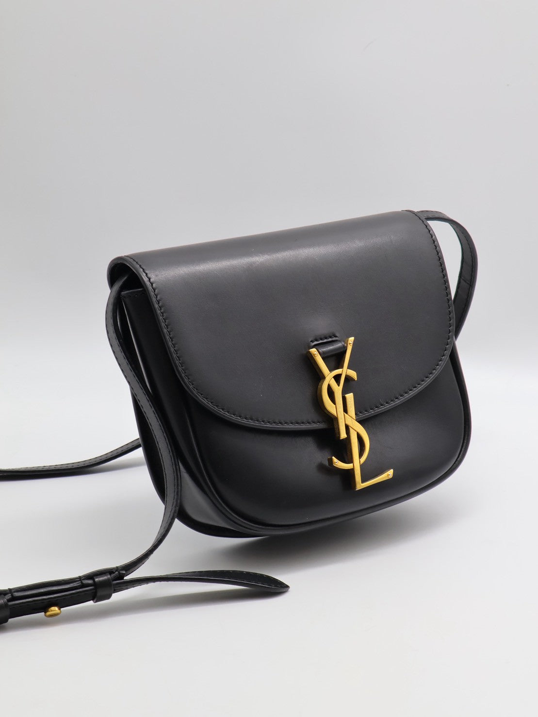 YSL Kaia馬鞍包 - Mini黑金