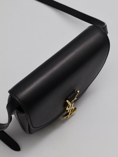 YSL Kaia馬鞍包 - Mini黑金