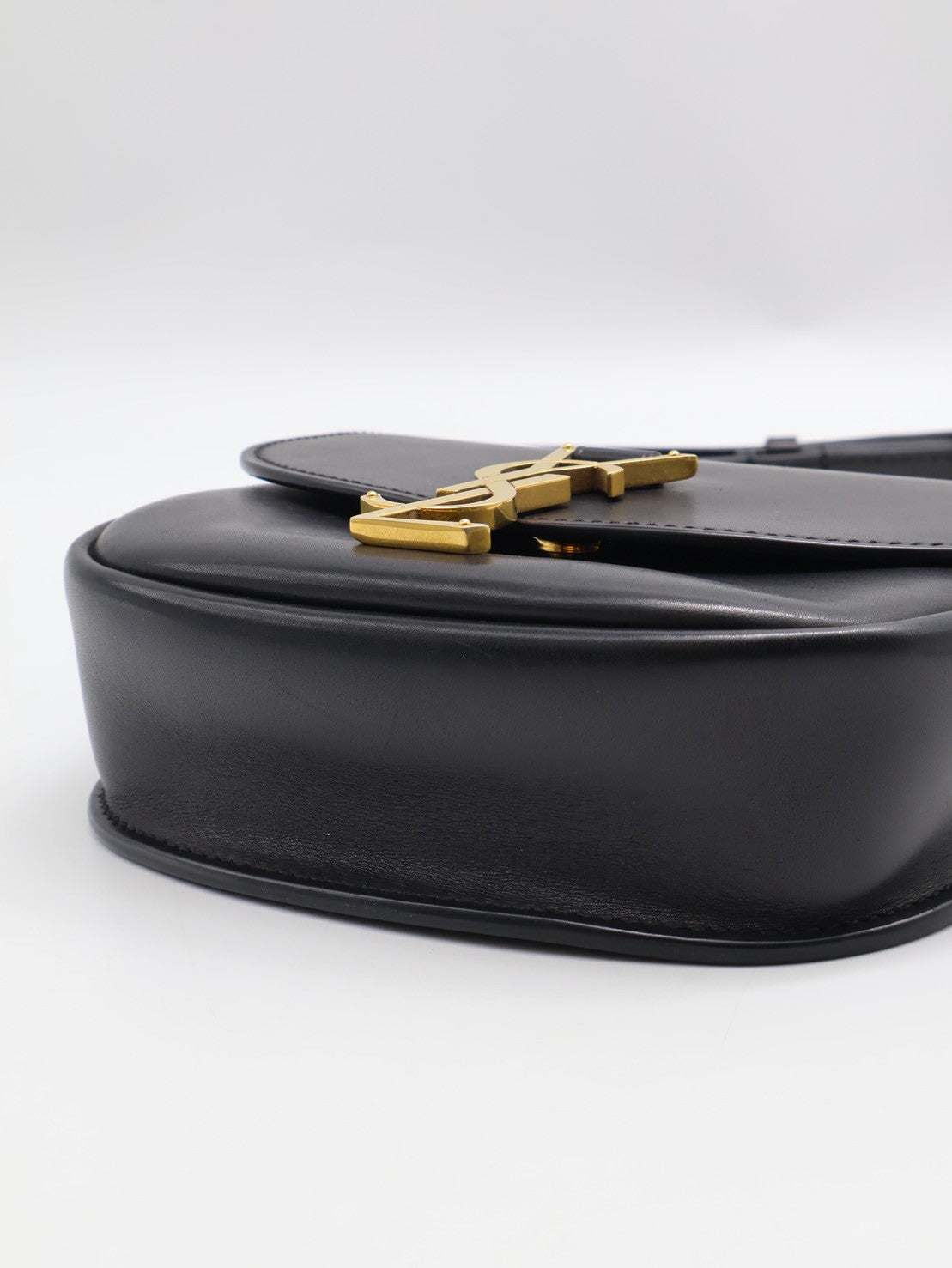 YSL Kaia馬鞍包 - Mini黑金