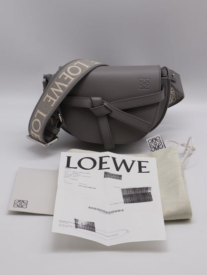 LOEWE Gate Dual馬鞍包 - Mini灰